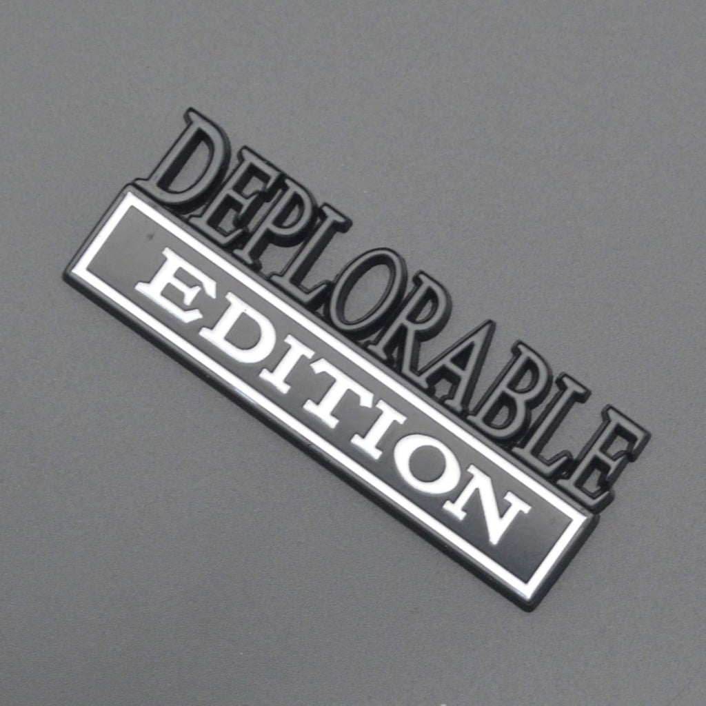 2pcs Depllorable Edition Emblems