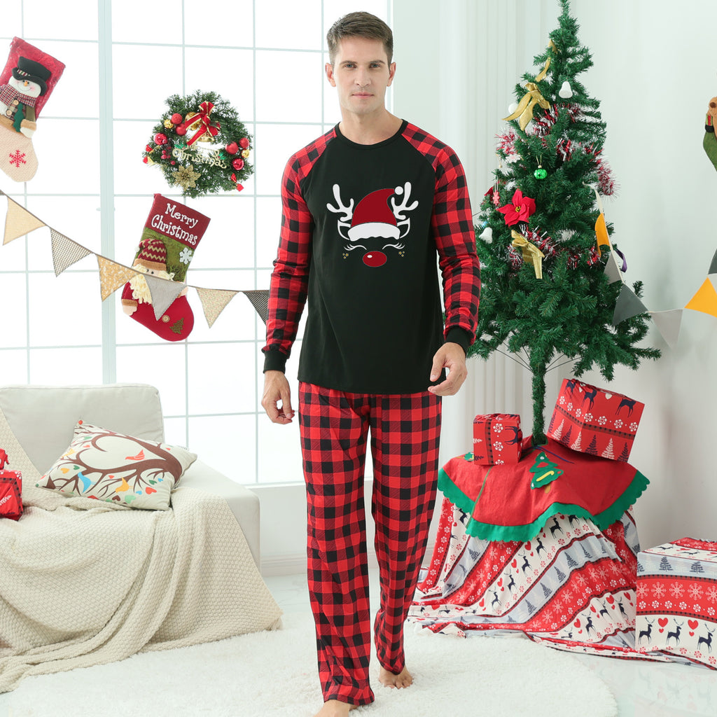 Imprimante de pointage de plaid Vêtements de maison de Noël