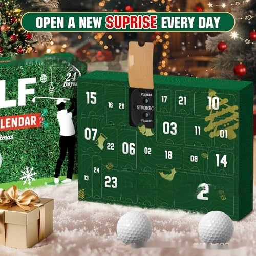 Calendrier de l'avent de golf pour hommes Artisanat Design de mode Décoration haute sens