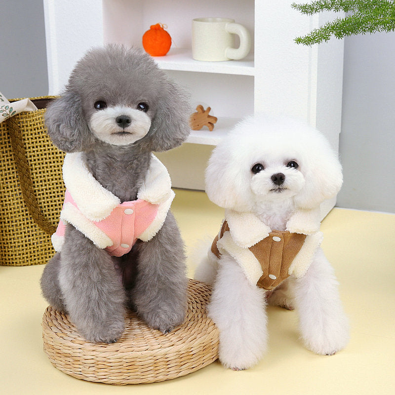 Manteau rembourré en coton pour chien chaud