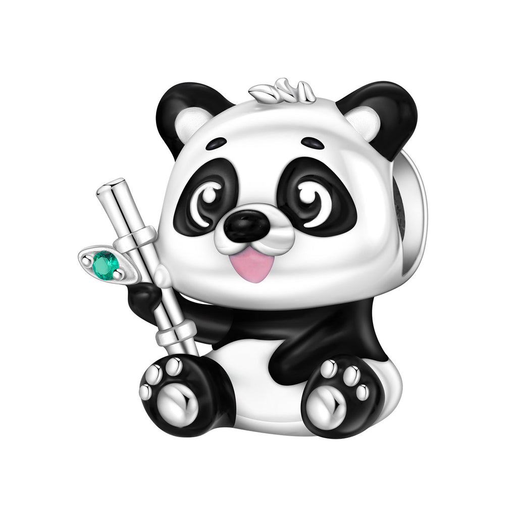 Bamboo mignon Panda bricolage perles de cuivre pendentif accessoires