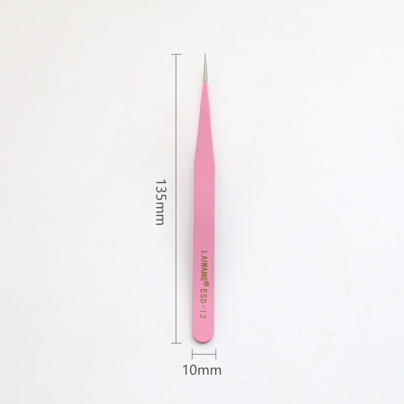 Tweezers en acier inoxydable Macaron Manuel coloré et ruban de papier