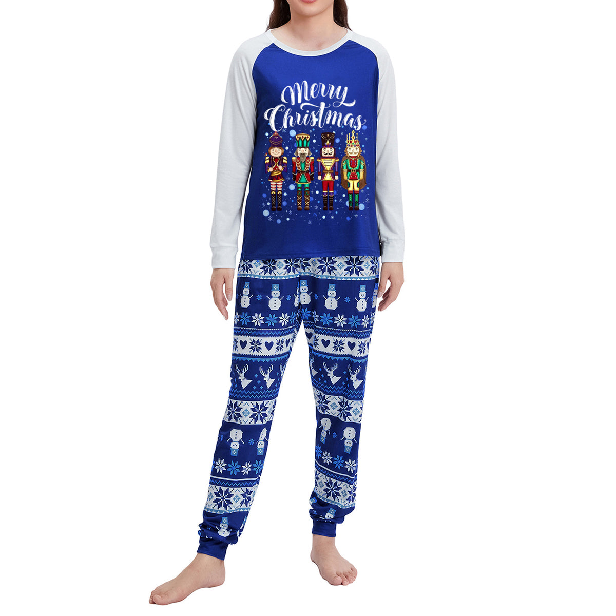 Parent-Child Outfit Home Decoration Autumn Wear Long Sleeve Christmas Sleeping Home Clothes Sui