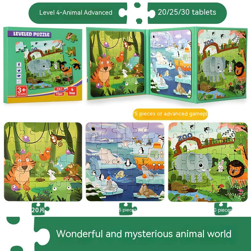 Book Advanced Magnetic Folding Puzzle Educational Toys