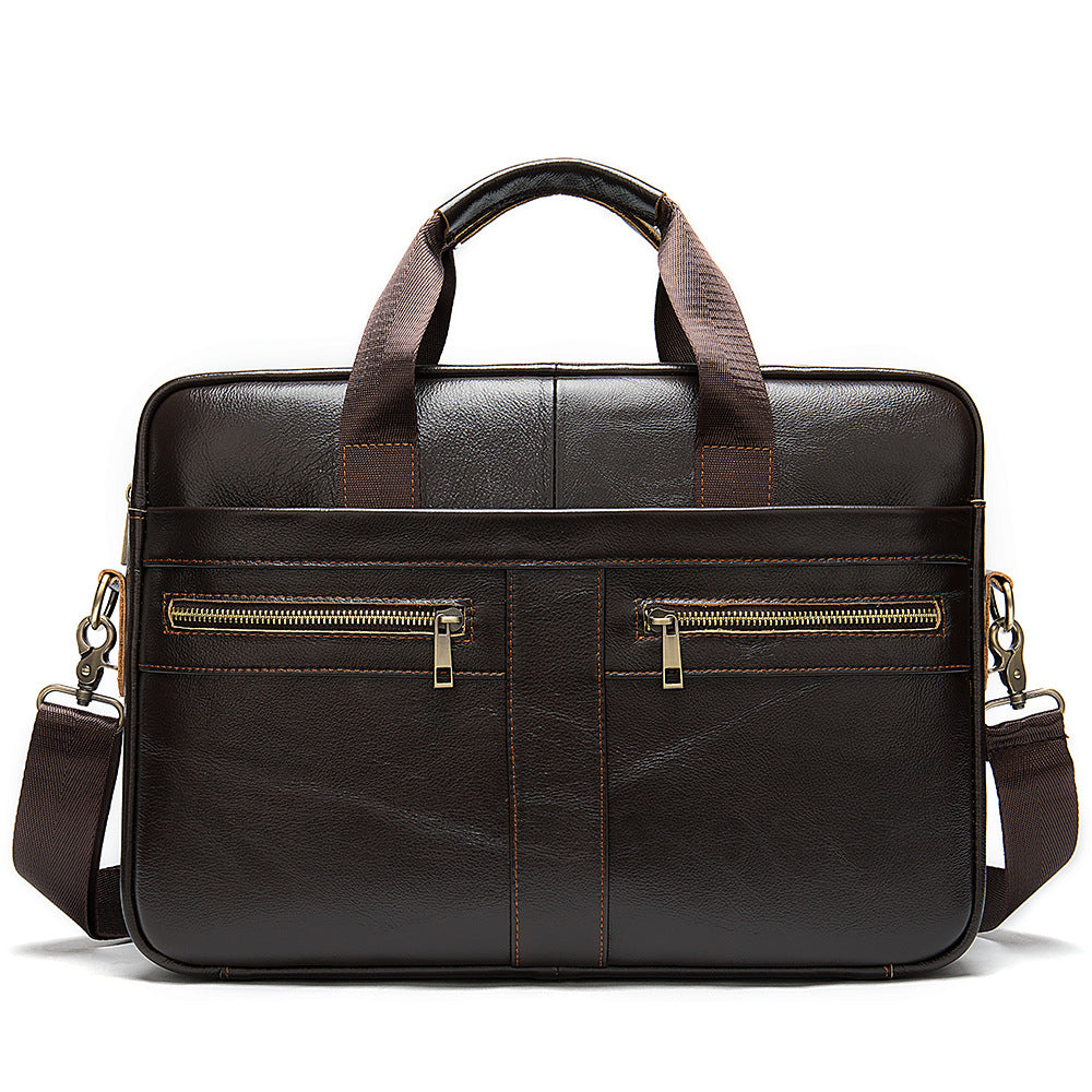Porte-monnaie en cuir pour hommes Sac pour hommes de première couche Portable