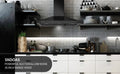 Hotte de la gamme 36 pouces noir montage mural Hotte de la gamme en acier inoxydable noir