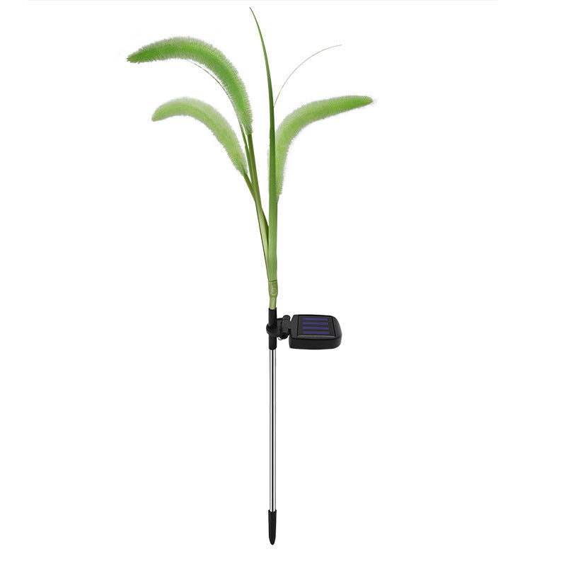 Simulation extérieure Solar Dogtail Grass Lampe LED Décoration Lampe de pelouse