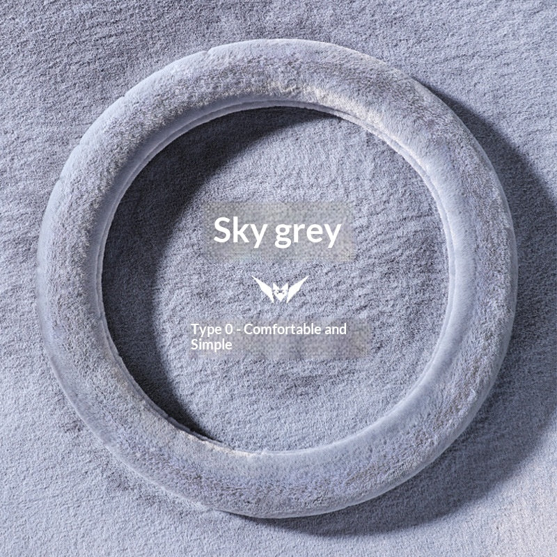 Couverture de volant de voiture Hiver Plush Sporty Style