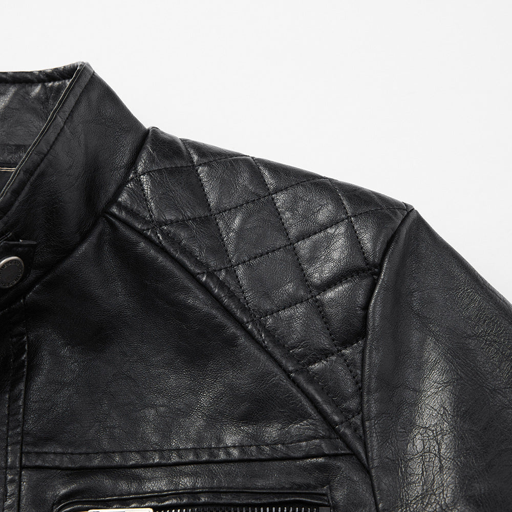 Veste en cuir Trendy Pocket Pu personnalisé