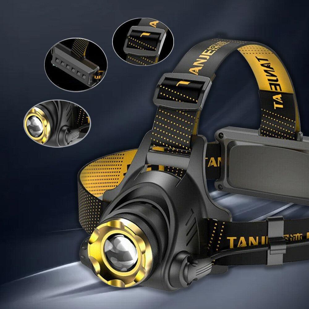 Super Bright 150000LM BATTERY LED phare USB phare lampe de poche