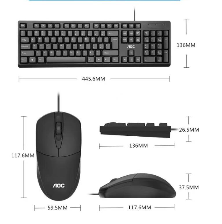 Keyboard and mouse combo USB cable all-in-one laptop