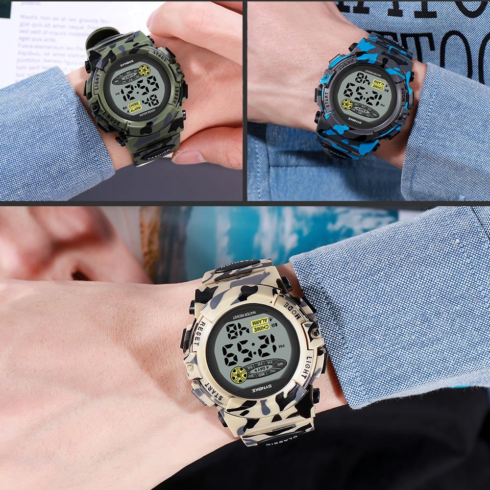 Montre électronique lumineuse colorée pour les enfants Et les étudiants