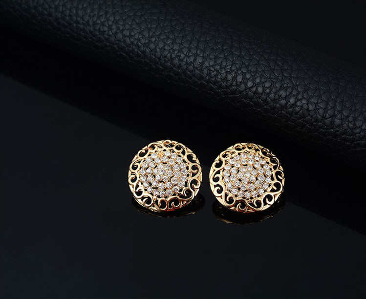 Collier boucles d'oreilles bague bijoux ensemble quatre pièces