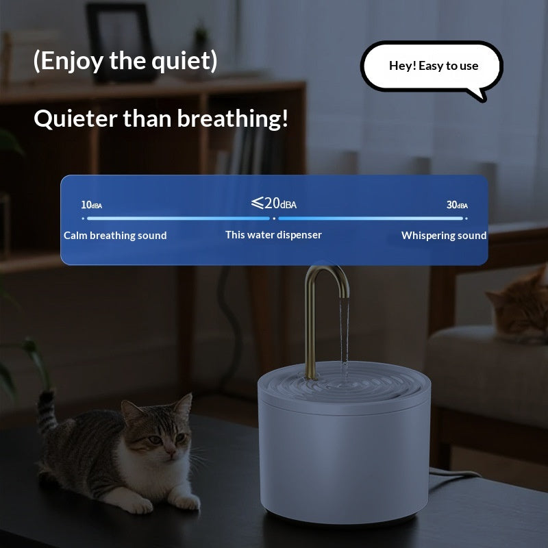 Fontaine d'eau de circulation automatique de chat domestique