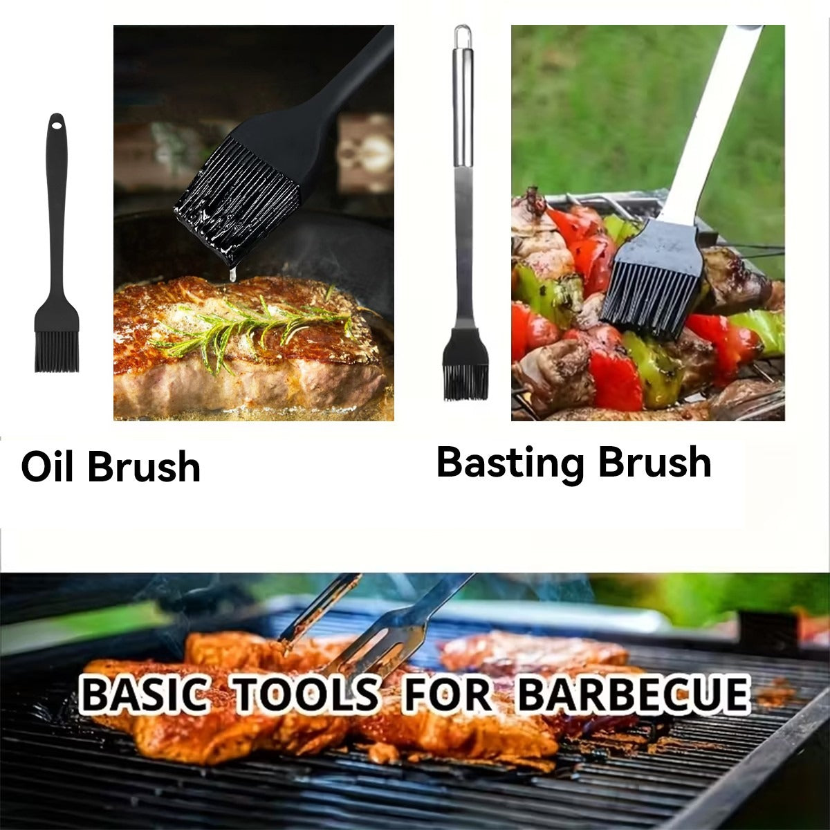 14X en acier inoxydable BBQ Barbecue Ensemble d'outils de grillage extérieur Kit Portable