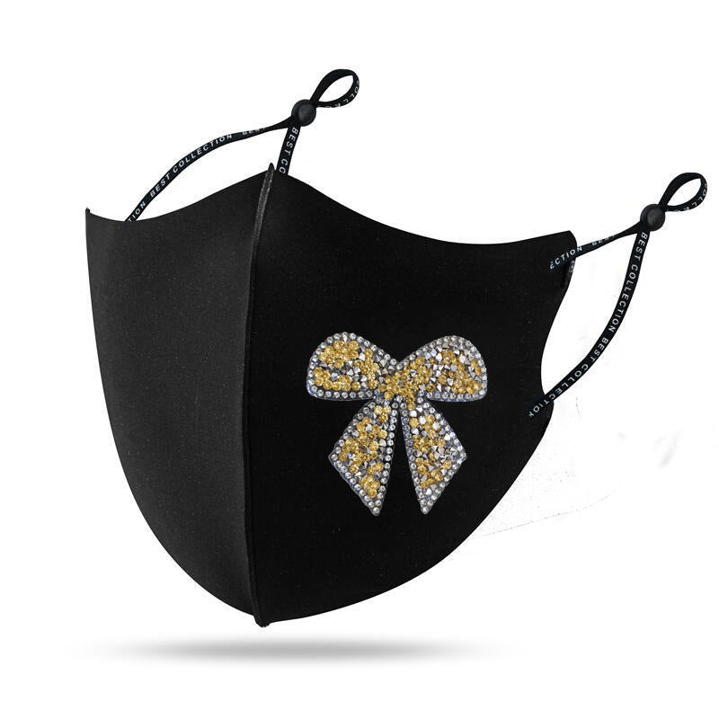 Masque Diamond Shiny Diamond Bow Masque de vêtements créatifs