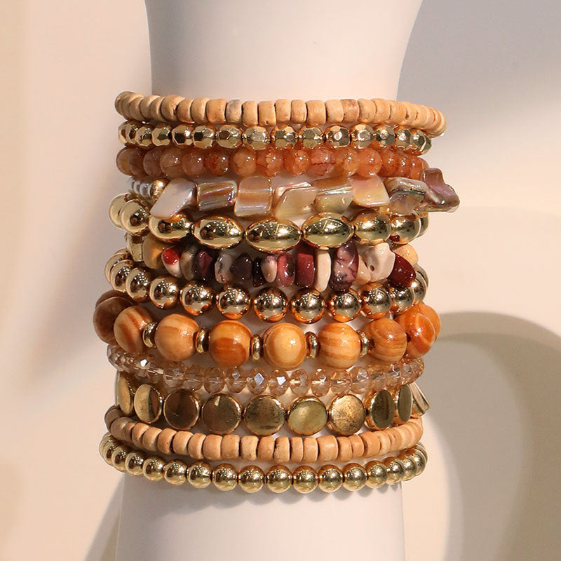 Bracelet tissé à la main mode Set pour femmes