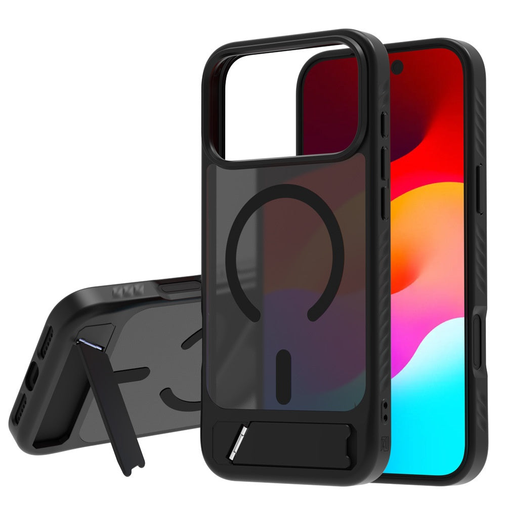 Étui de téléphone magnétique Kickstand pour peau