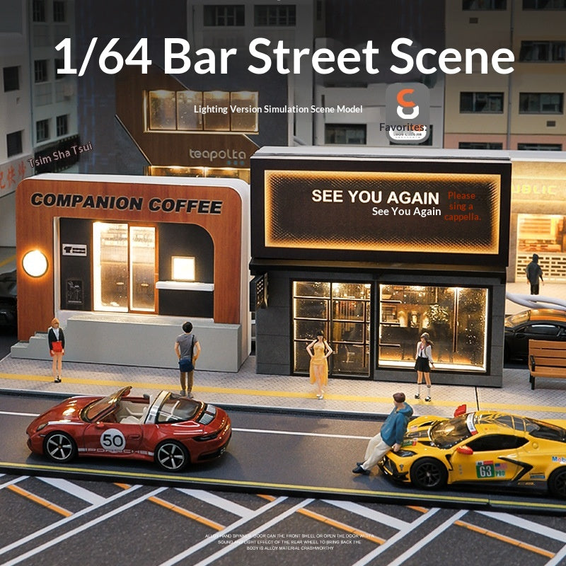 Bar Coffee Shop Lifelike Miniature Scene Architectural Model