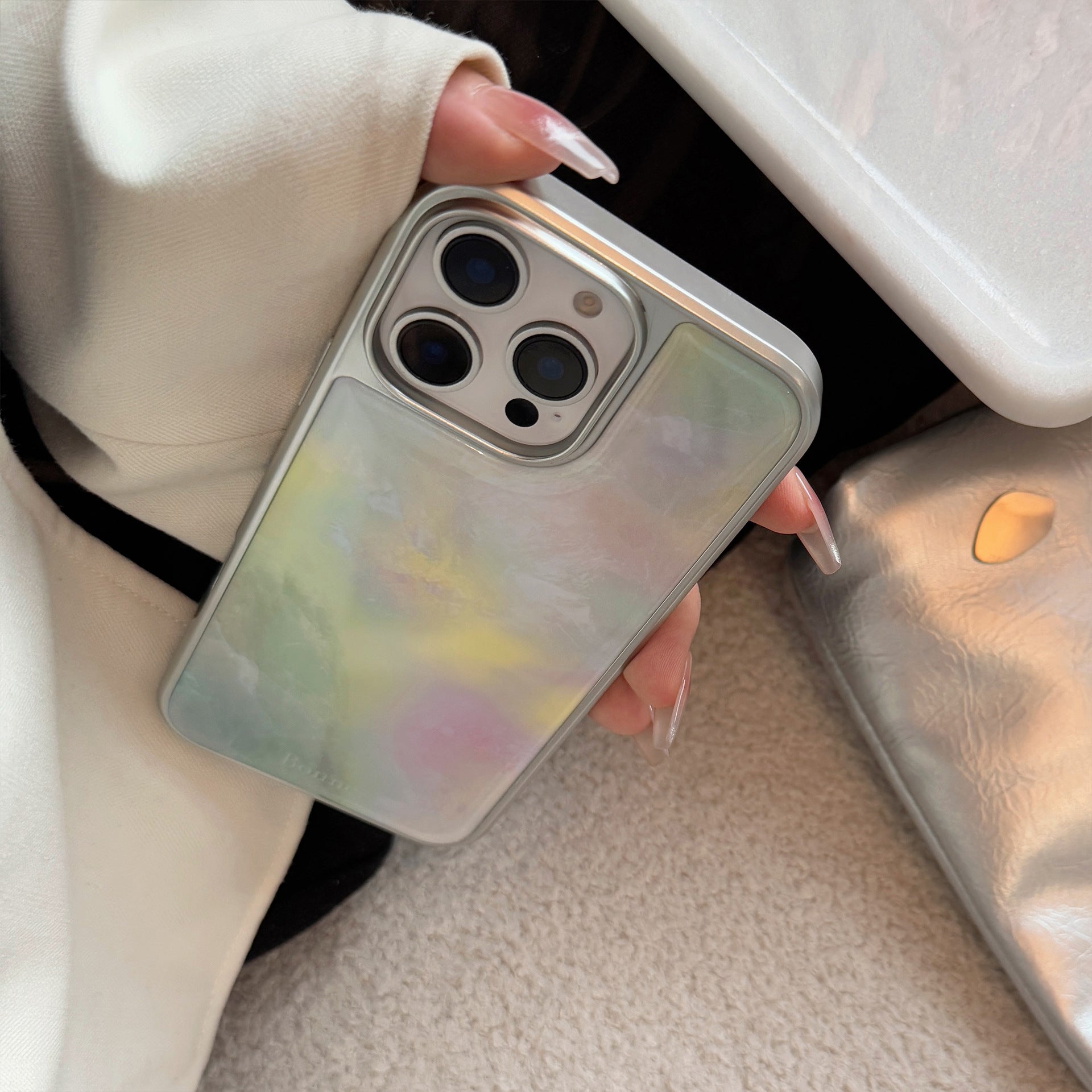 Cas de téléphone tout compris Epoxy Marbling