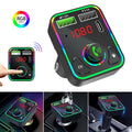2 Pcs sans fil voiture FM émetteur Mini écran LED MP3 Bluetooth 5.0 Adaptateur PD rapide