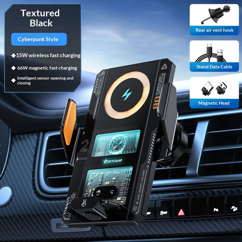 Chargeur sans fil de style mécanique haut de gamme avec détection automatique conçue spécifiquement Fo
