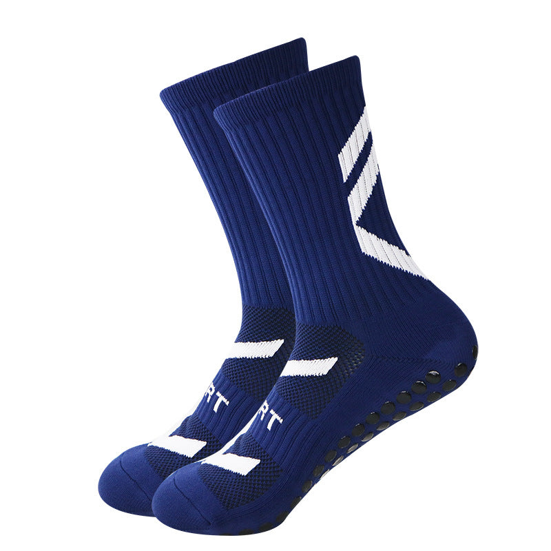 Chaussettes de sport antidérapantes épaissies de football moyen