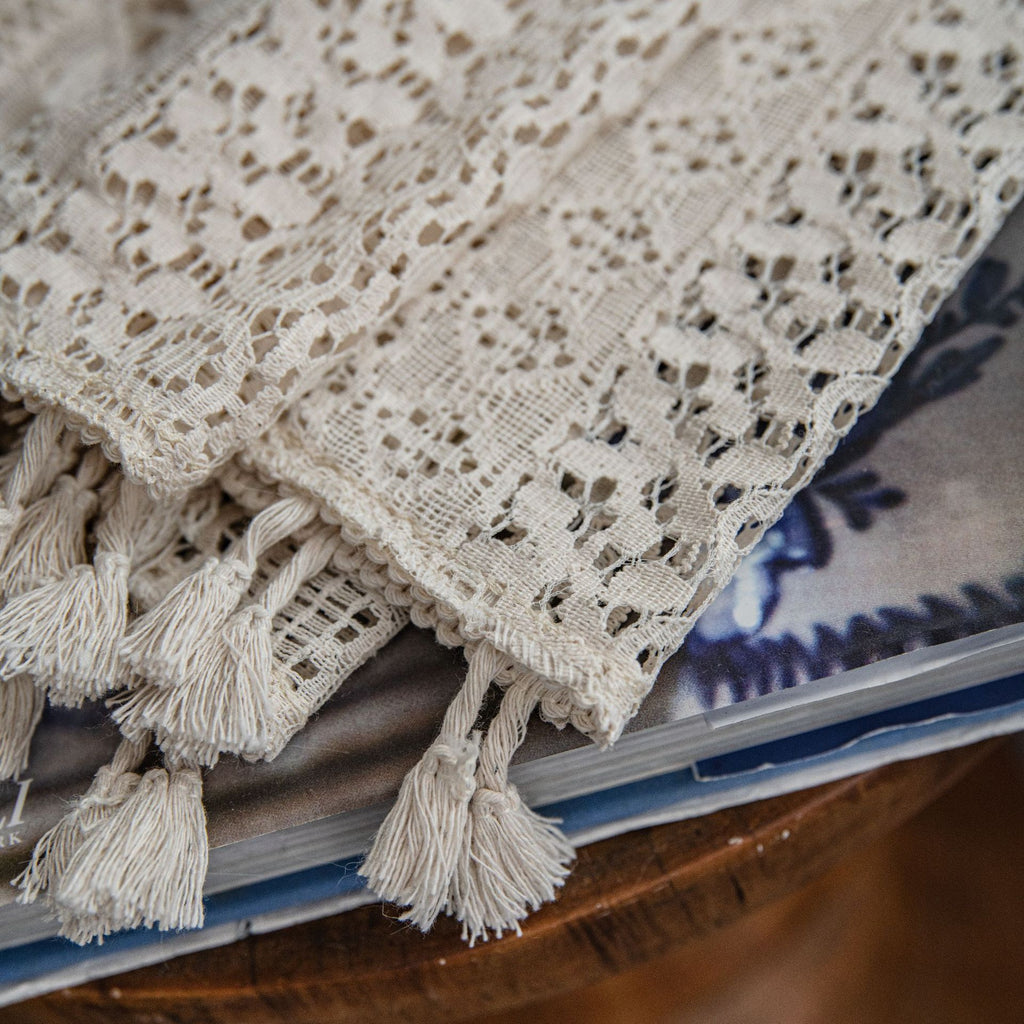 Translucide américain Pays Hollow Crochet Rideau