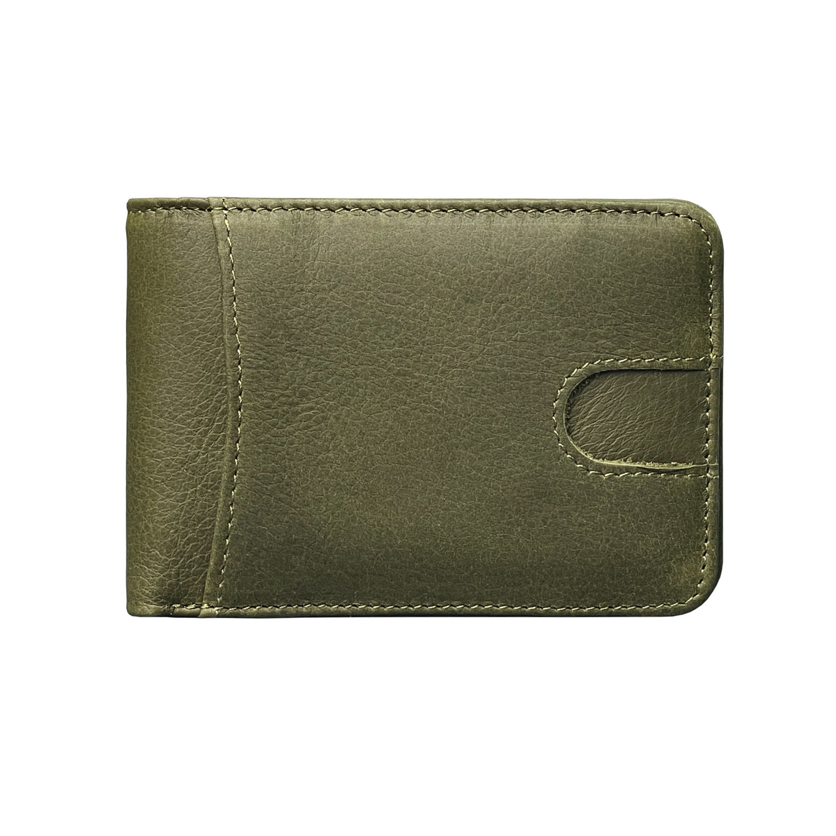 Oil-cracked leather card holder