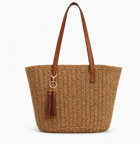 Sac à bandoulière à grande capacité tissé à la main pour femmes