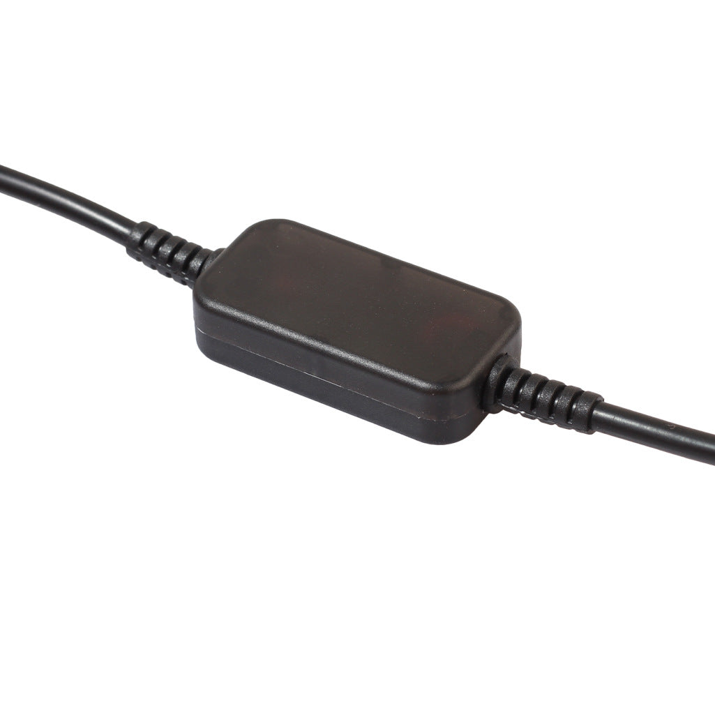 Câble d'adaptateur d'alimentation USB 5V à 12v Boost pour allume-cigarette noir