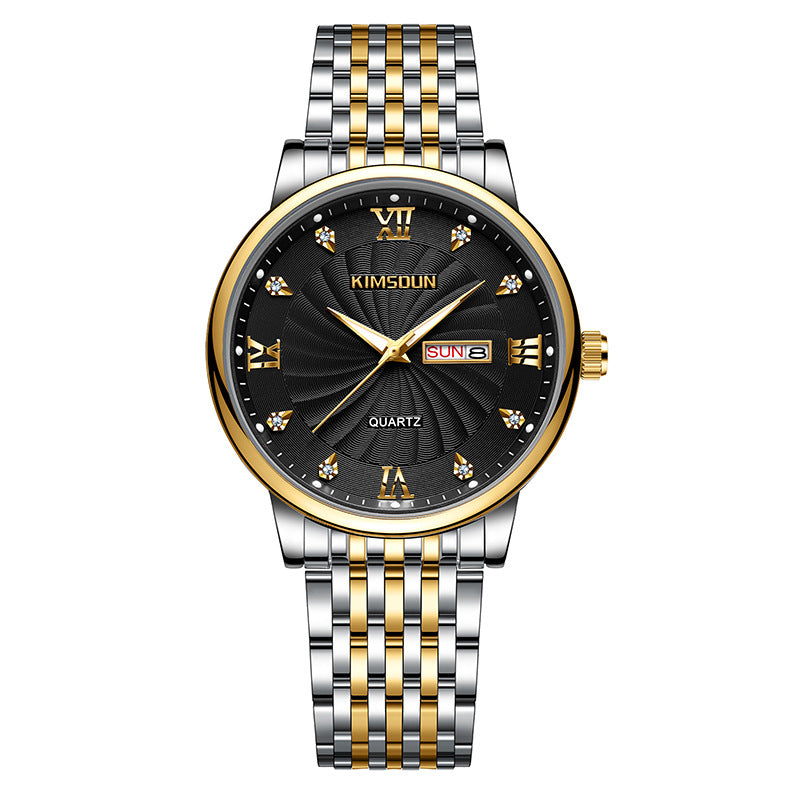 Calendrier Imperméable Montre Quartz pour hommes