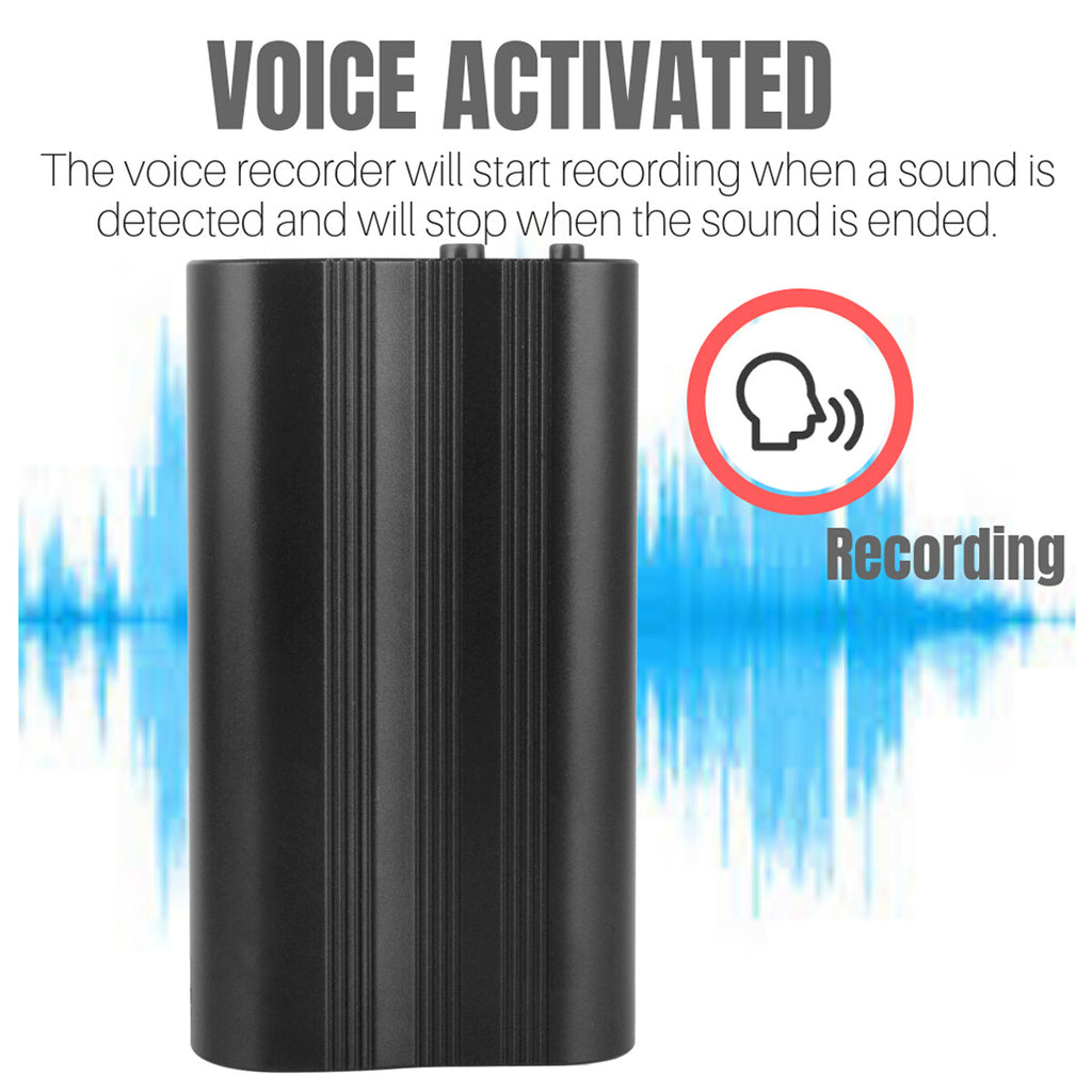 500 Hr 16 Go Spy Digital Voice Actived Enregistreur Mini Audio Magnetic MP3 Lecteur