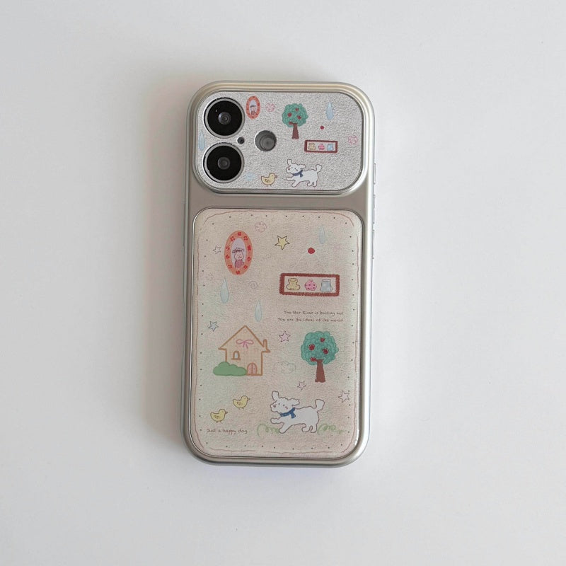 Cas téléphoniques avec des illustrations douces et amusantes