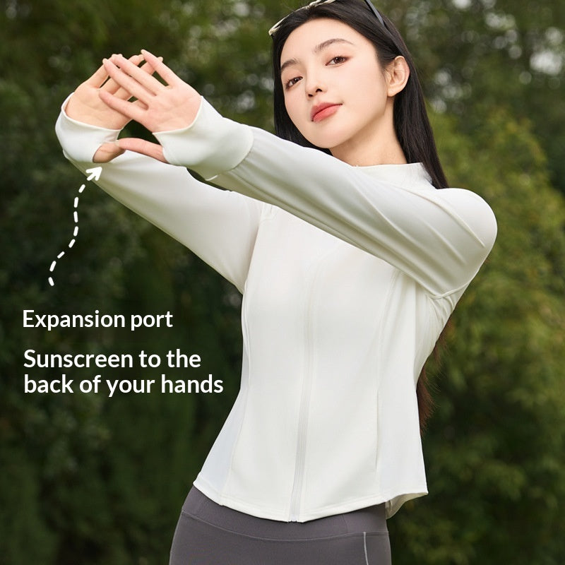 Ice-silk Femmes Summer Respirant Veste légère de protection solaire