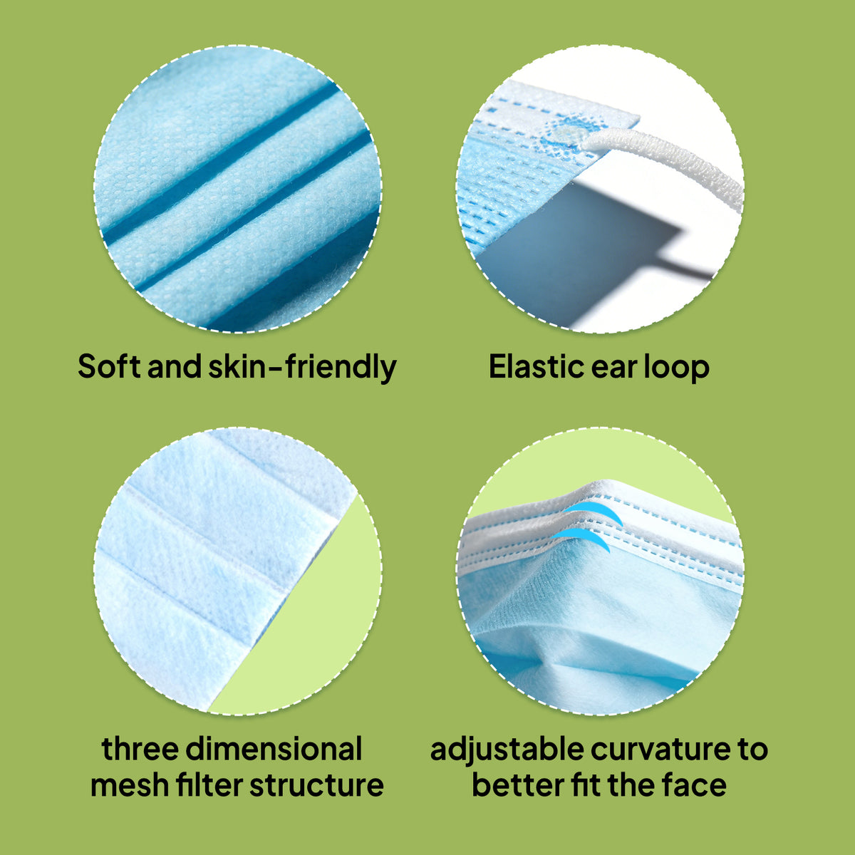 Disposable face masks