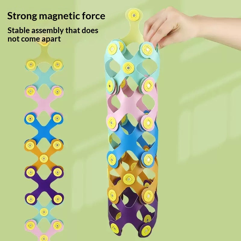 Meilleure vente Multi-style Versatile Rainbow Magnetic Tiles
