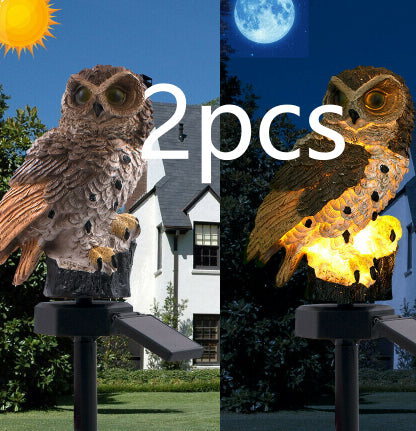 Solar résine Eagle pelouse lampe extérieure jardin Villa décoration lampe de paysage