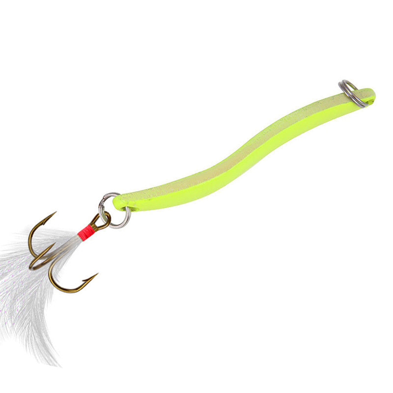 Sequin long S rotative Lech Lumineux Perche d'eau douce Fausse queue