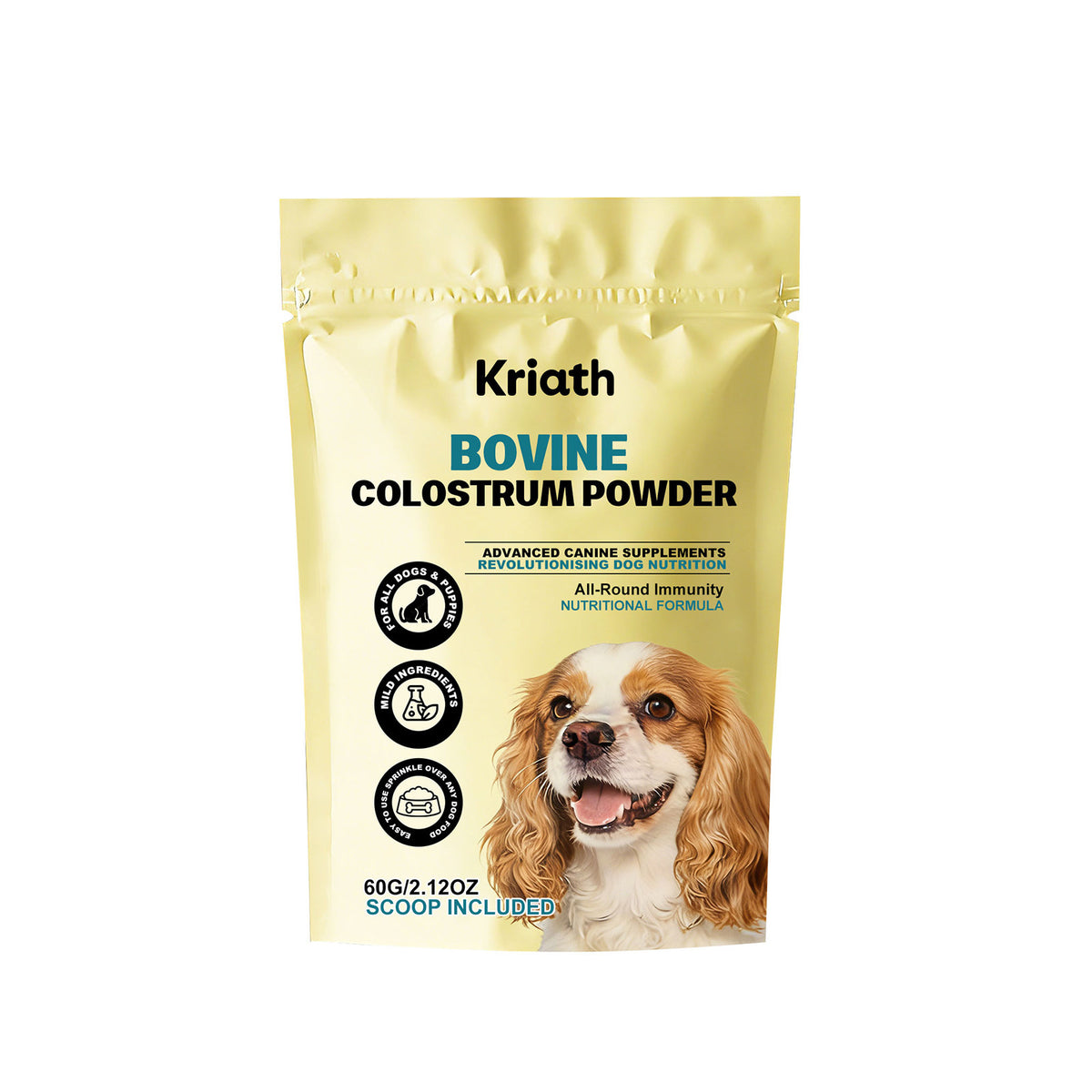 Bovin Colostrum Supplément nutritionnel pour chiens Soins quotidiens pour chiens Suppléments corporels Et