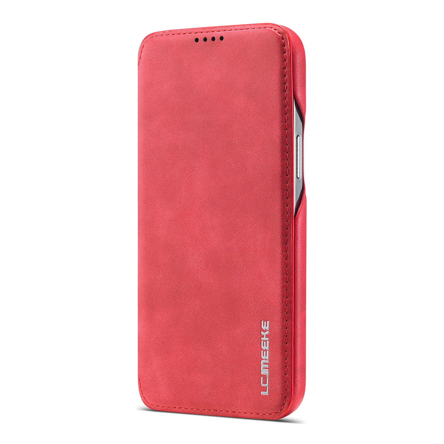 Minimalist Solid Color Flip style boîtier en cuir de téléphone