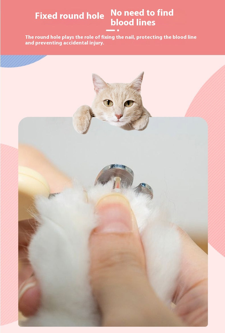 Limite du trou rond de l'animal Ligne de sang anti cisaillement Ciseaux de ongles de chat