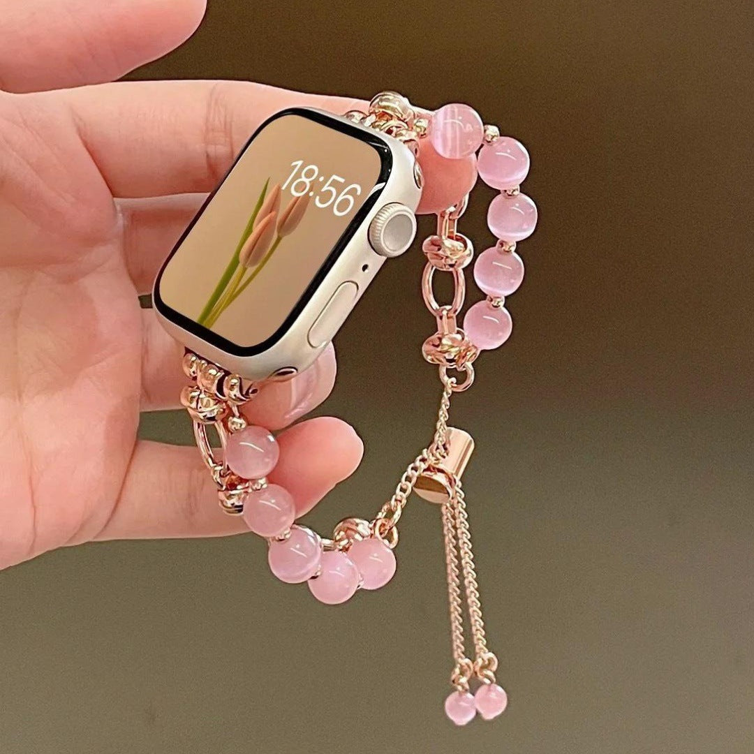 Bracelet de montre en cristal pierre des yeux