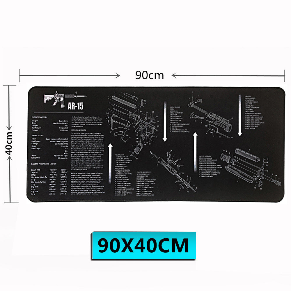 ZUOYA Gaming Mouse Pad Keyboard Pad Table Mat de grande taille surverrouillage en caoutchouc naturel