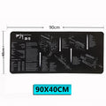 ZUOYA Gaming Mouse Pad Keyboard Pad Table Mat de grande taille surverrouillage en caoutchouc naturel