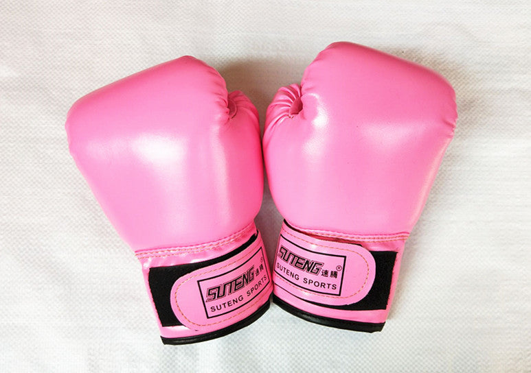 Suteng Pearlescent Gants de boxe pour enfants de couleur solide Gants de boxe Sac à sable Gants de boxe