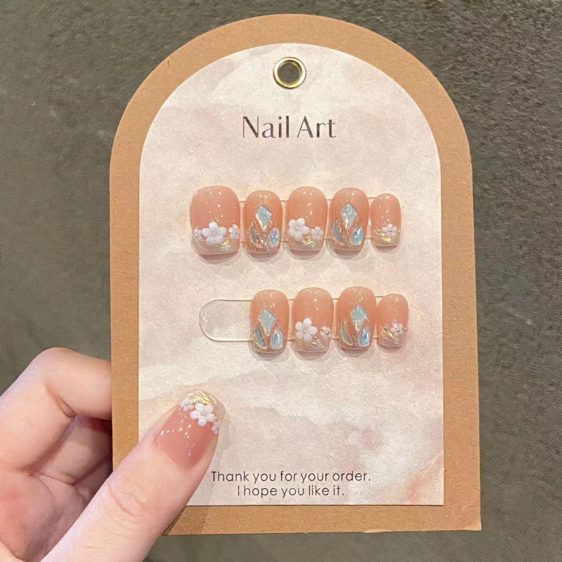 Art des ongles Printemps Petites fleurs Vibe d'été Faux ongles