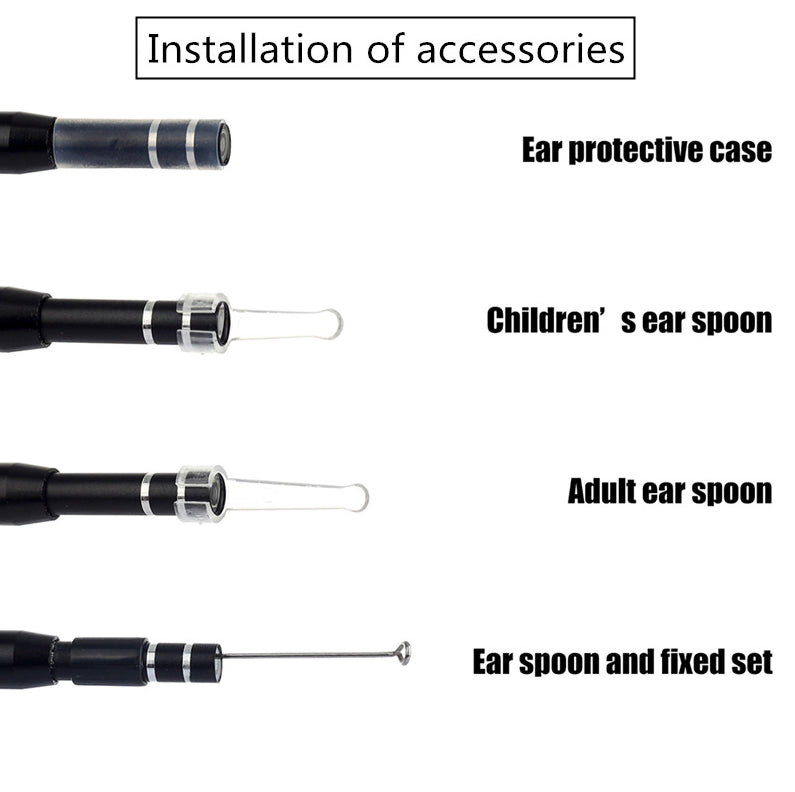 HD LED Endoscope endoscope endoscope appareil photo de cire choix de nettoyage outil de nettoyage Kit de suppression