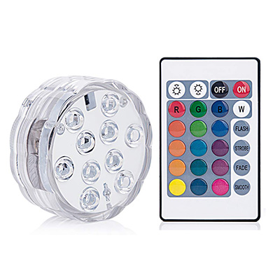 LED télécommande plongée lumière de bougie imperméable