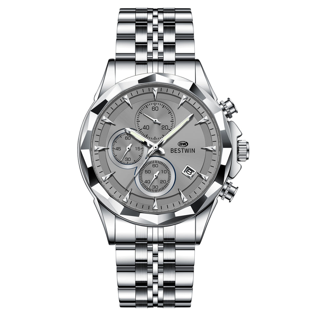 Homme Lumineux Montre personnalisée à six mains Élégante et accrocheuse